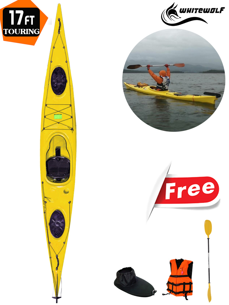 เรือคายัคทัวร์ริ่ง 17 ฟุต 1ที่นั่ง / Touring / Sea kayak 17 ft Single seat