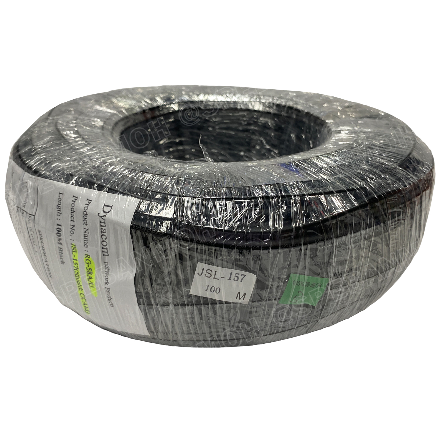 [ 2เมตร ] JSL-157 สาย RG58 A/U สายโคแอกเชียล Coaxial Cable สายโคแอ็ก 50Ohm สายสัญญาณ 20AWG ทองแดงแท้ เคลือบดีบุก ชีล CCAM ไดน่าคอม Dynacom สายสัญญาณมีชีลถัก สายสัญญาณ วิทยุสื่อสาร สายอากาศ UL1354 30V 80องศา