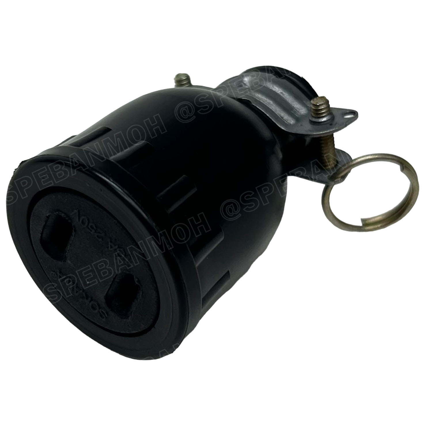 [ 4ชิ้น ] ACP-R002 ปลั๊กยาง ตัวเมีย 2ขาแบน Sokawa AC Power Plug ท้ายห่วง 16A 250V ปลั๊กตัวเมีย 2ขาแบน ต่อสาย AC Plug 2P 16แอมป์ 220โวตต์ Female Ac Plug ปลั๊กยาง 2ขา ปลั๊กเสียบขาแบน Female Plug 2แบน ปลั๊กตัวเมียต่อสาย