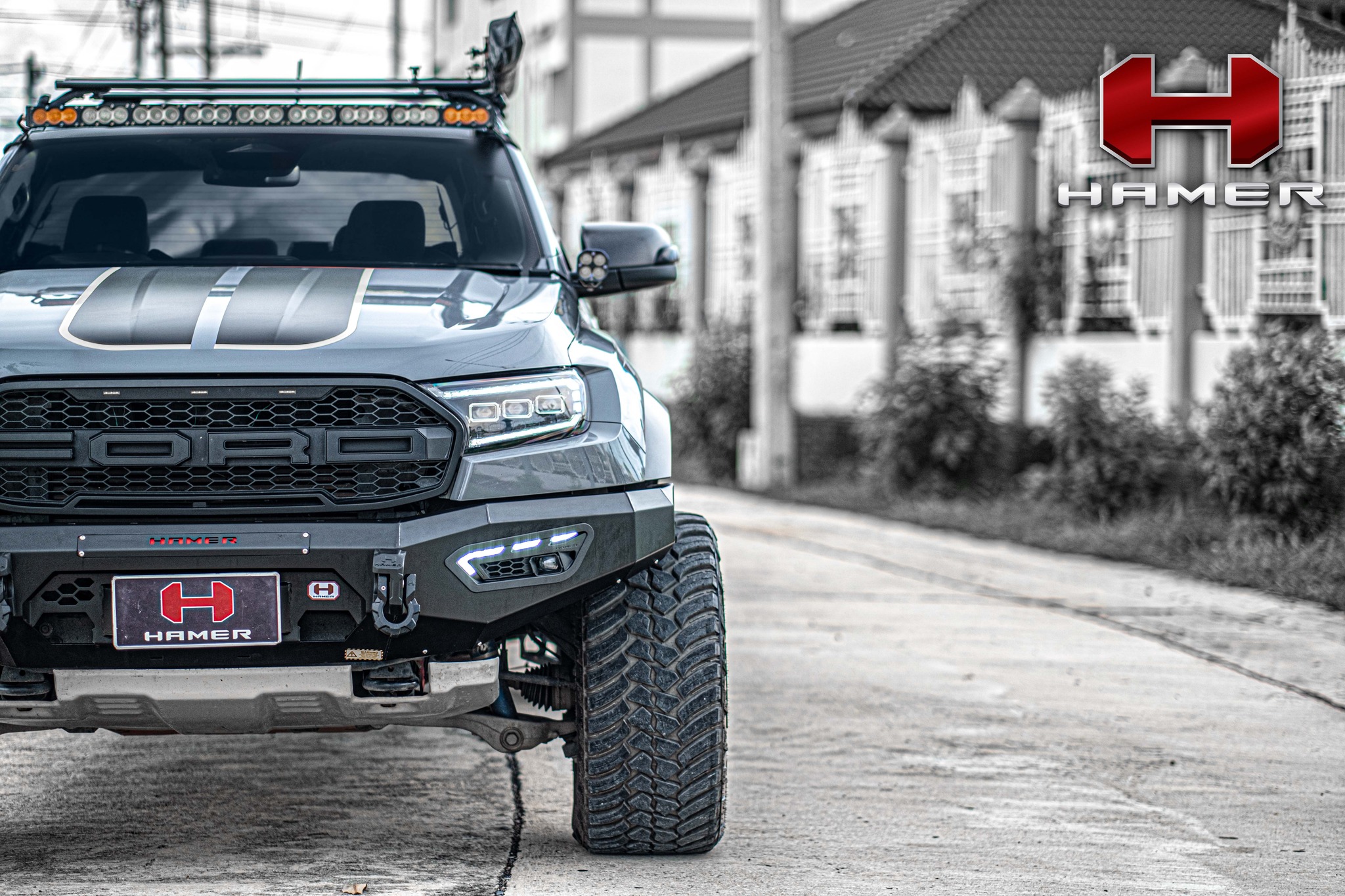 กันชนหน้า ATLAS SERIES FRONT BULL BAR Ford Ranger 2015-2021
