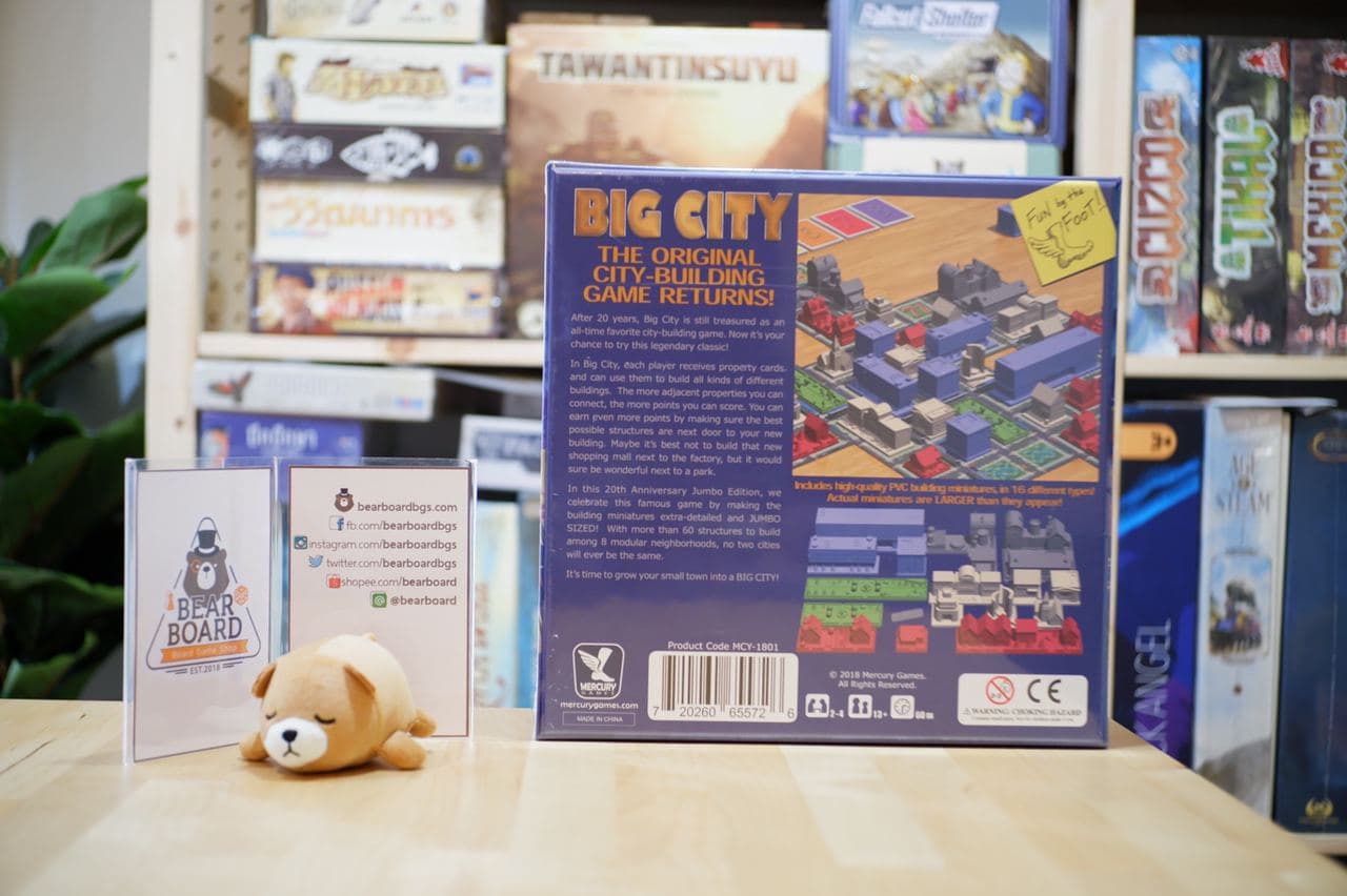 Big City: 20th Anniversary Jumbo Edition +Urban Upgrade Expansion บอร์ดเกมของแท้