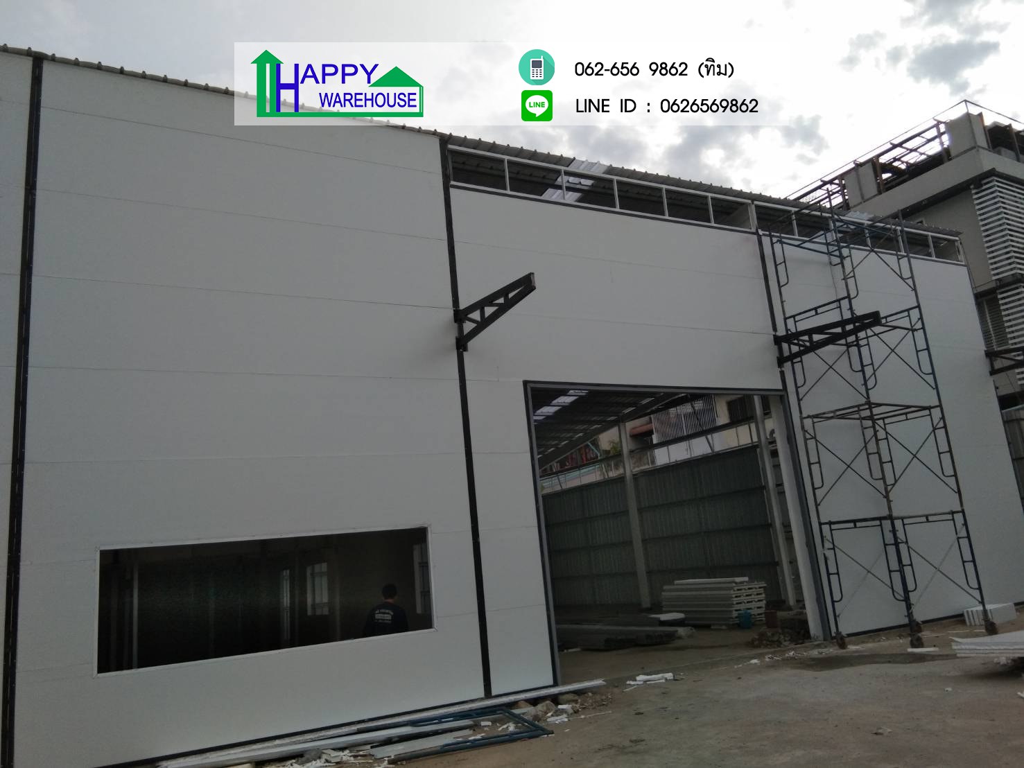 โกดังสำเร็จรูปHW-H 18x22x7m