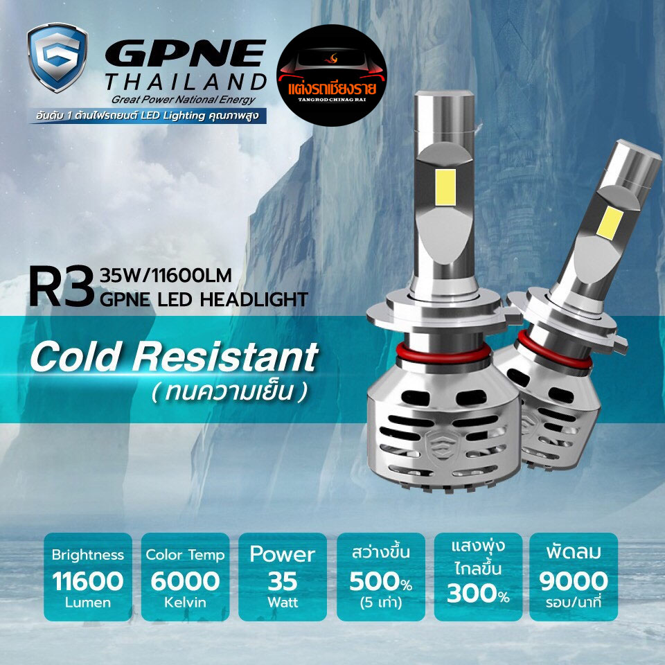 หลอดไฟหน้า ULTIMATE LED GPNE R1