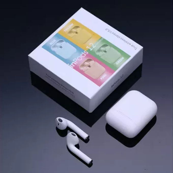 inPods12 หูฟังบลูทูธ หูฟังไร้สาย พร้อมกล่องชาร์จ Bluetooth 5.0 ใช้ได้ทั้ง iOS และ Android