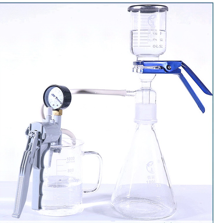 ปั้มสุญญากาศแบบมือพร้อมมานอมิเตอร์