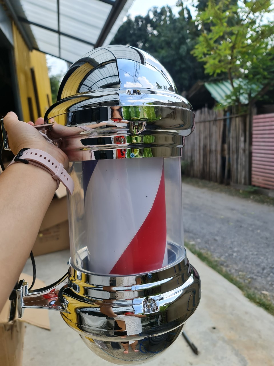 ★★★ : ไฟหมุนร้านตัดผม Barber Pole 55 cm : ★★★