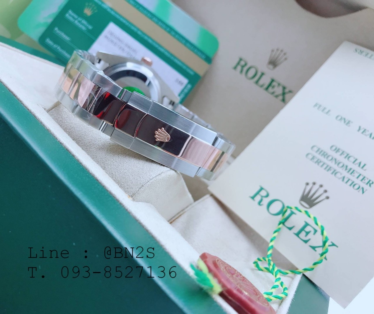 ROLEX DATEJUST Watch หน้าปัดล้อมเพชร มาพร้อมกล่องครบชุดตามรูป