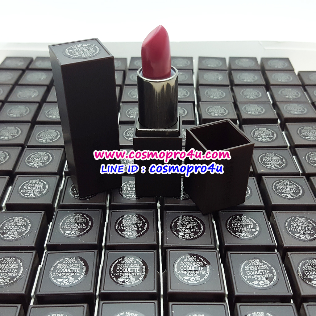 ลิปสติก LAURA MERCIER Velour Lovers Lip Colour #COQUETTE ขนาด 2.75g ลิปสติกเนื้อซาติน ช่วยให้ริมฝีปากเอิบอิ่ม เนื้อสีที่เด่นชัด
