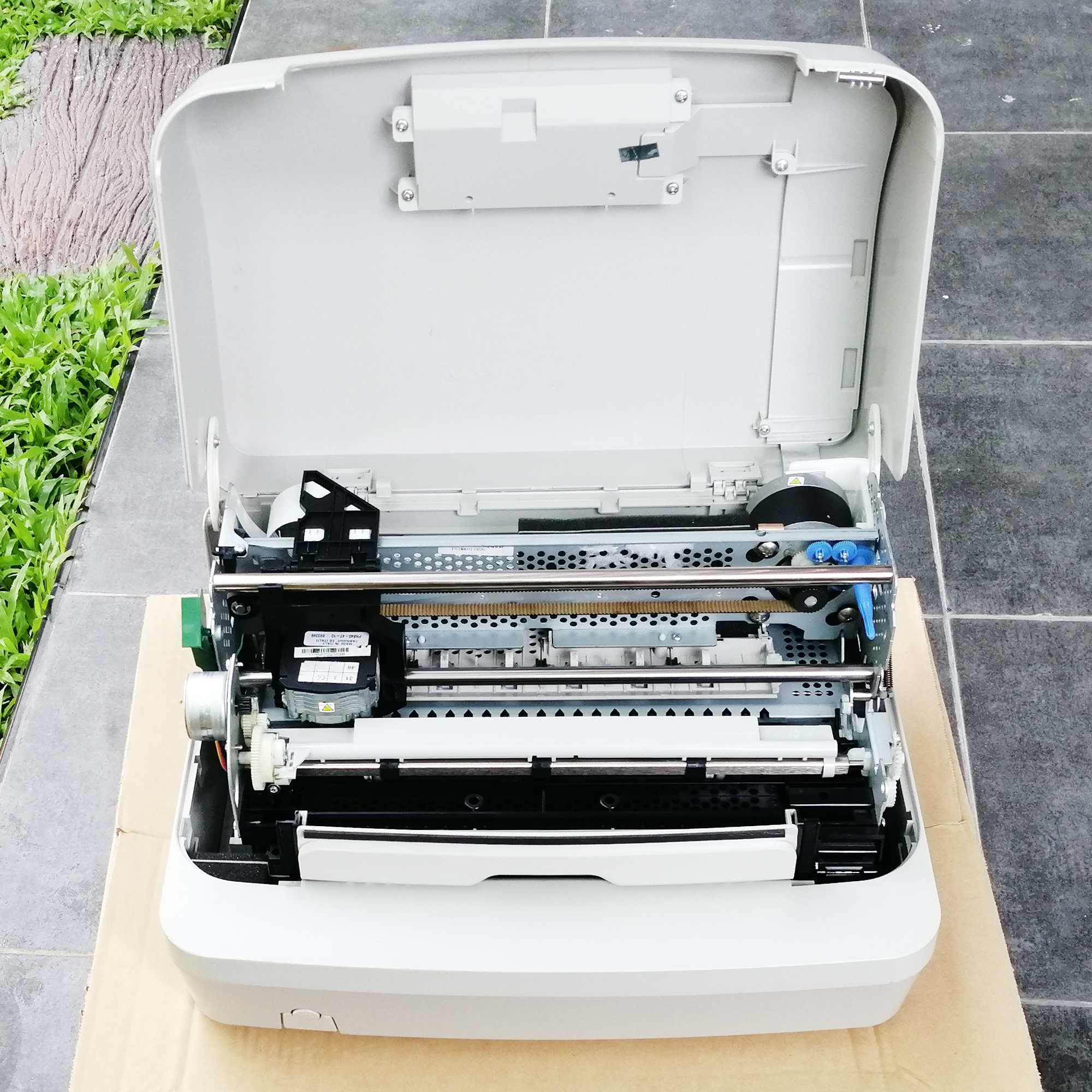 เครื่องพิมพ์สมุด พิมพ์สมุดทะเบียน สมุดประจำตัว Passbook printer Olivetti PR2+ (Rebuilt มือ 2) Olivetti PR2 Plus รับประกัน 6 เดือน อุปกรณ์ครบ สภาพ 80% พร้อมใช้งาน