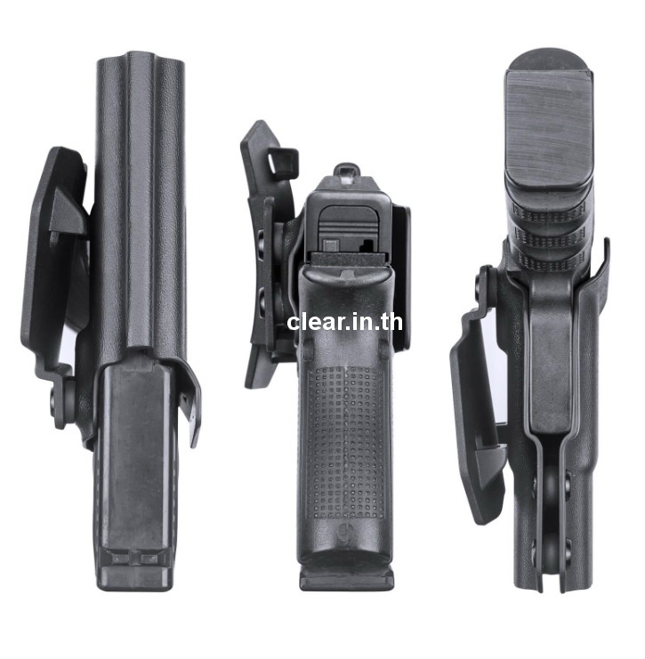 ซองพกนอก Kydex OWB Paddle Holster with red dot optics cut for Glock Glock G17/G19/34 Gen3-5 G17/G19/ Gen4 MOS G17/G19/G34 Gen5 MOS G19X G23 Gen3-4 G22 Gen3-4 G31 Gen3-4 G32 Gen3-4 G44 G45 G45 MOS version Right/Left Handed | WARRIORLAND