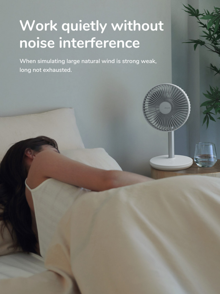 Jisulife FA13P Extend Rotate Desk Fan พัดลมตั้งโต๊ะ แบบส่าย/ยืดหด ได้ สามารถตั้งเวลาปิดได้ รับประกันศูนย์ไทย 6 เดือน
