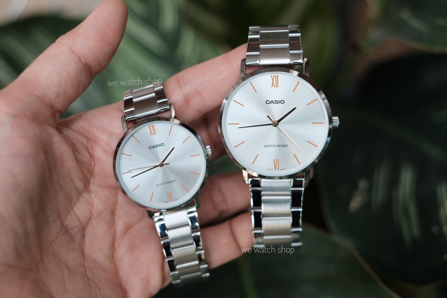 CASIO Standard รุ่น MTP-VT01D-7BUDF & LTP-VT01D-7BUDF สีเงิน หน้าปัดขาว สายสแตนเลส สินค้าใหม่ ของแท้ รับประกันศูนย์ CMG