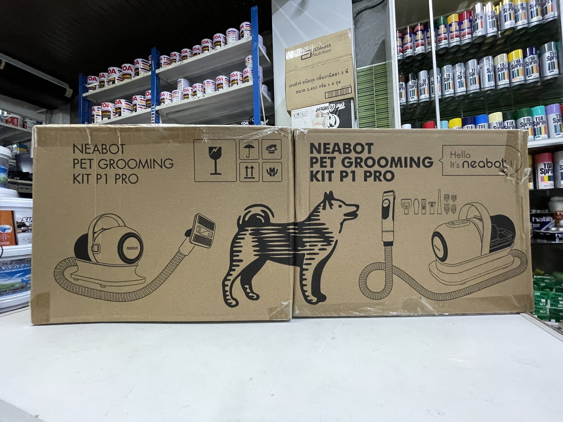 Rock Space Neabot Pet Grooming vacuum P1 Pro เครื่องแปรงขน ตัดขนและดูดขน แบบ 3 in 1 รับประกัน 1 ปี