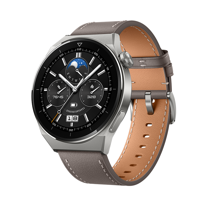HUAWEI WATCH GT 3 Pro Titanium วัสดุ Nanocystalline Ceramic การวัดคลื่นไฟฟ้าหัวใจ ECG1 รับประกัน 1 ปี