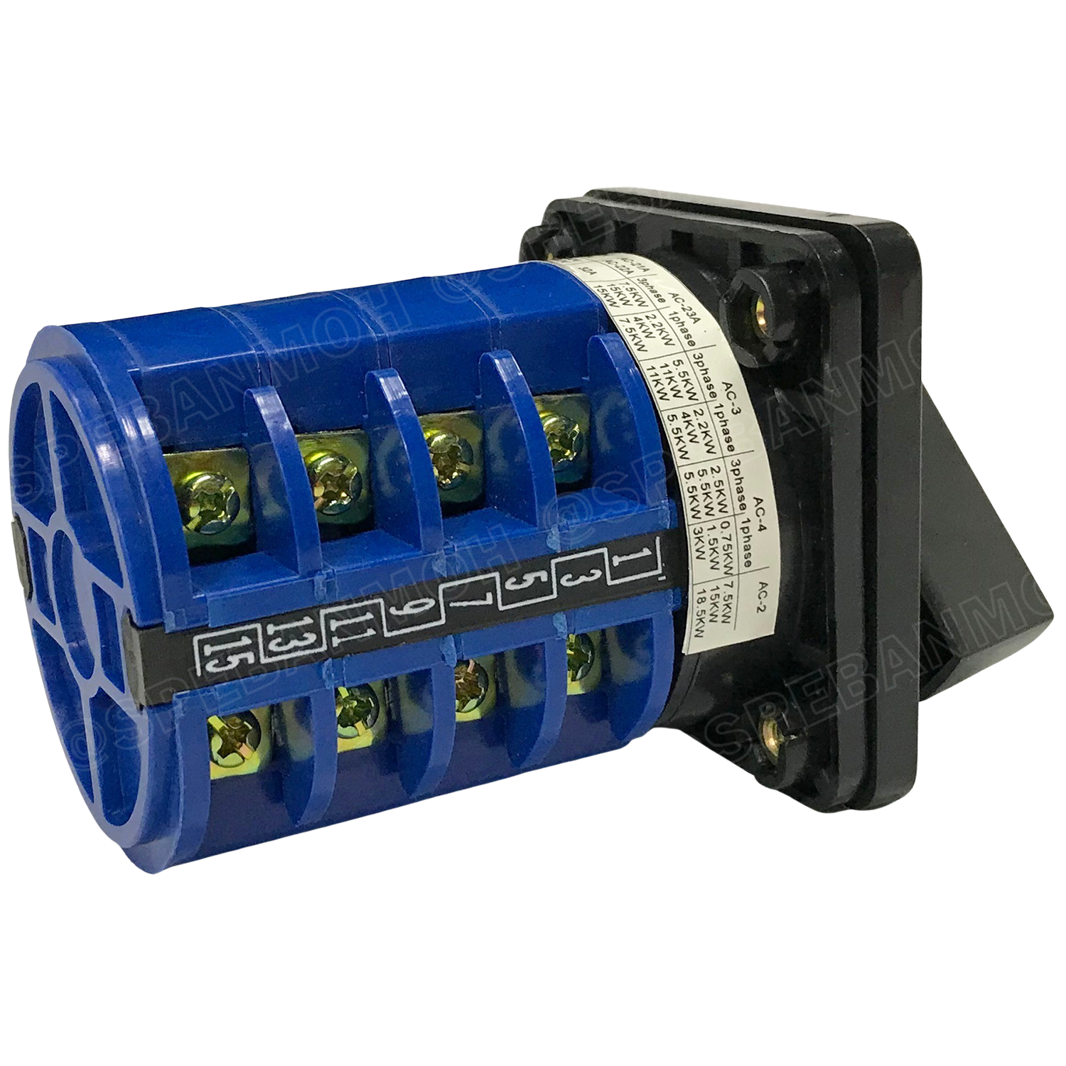 [ 1 ชิ้น ] LW26 4P 0-1-2-3-4 สวิทช์บิด 20A 32A 63A 4P 5Position 380V Cam Switch 5ตำแหน่ง สวิทช์ อุตสาหกรรม / โรงงาน Change Over Switch แคมสวิทช์ Selector Switch สวิทช์โรงงาน ซีเลคเตอร์สวิตช์ 5 ตำแหน่ง 48 x 48