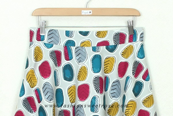 SK-316 กระโปรงแฟชั่น&ทำงาน ทรงย้วย ผ้าคอตต้อนญี่ปุ่นพิมพ์ลายกราฟฟิกหลากสี