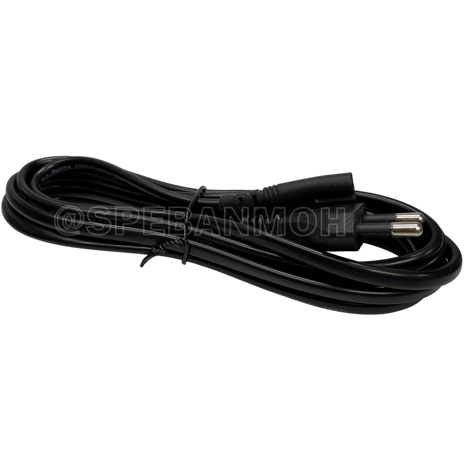 [ 1 เส้น ] GP1021 สายไฟ AC Glink 2Pin TIS 10A 250V มาตรฐาน มอก. สายไฟเทปร่อง 2ขา กลม 2Cx0.75 sq.mm GP-1021 สายเสียบวิทยุ ทีวี รูกลม เลข8 สายเทป ไฟAC ไฟวิทยุ เอซี2ร่อง สายหม้อหุงข้าว สายอุปกรณ์ไฟฟ้าและอิเล็กทรอนิกส์ IEC 60320 C7 มอก 166-2549