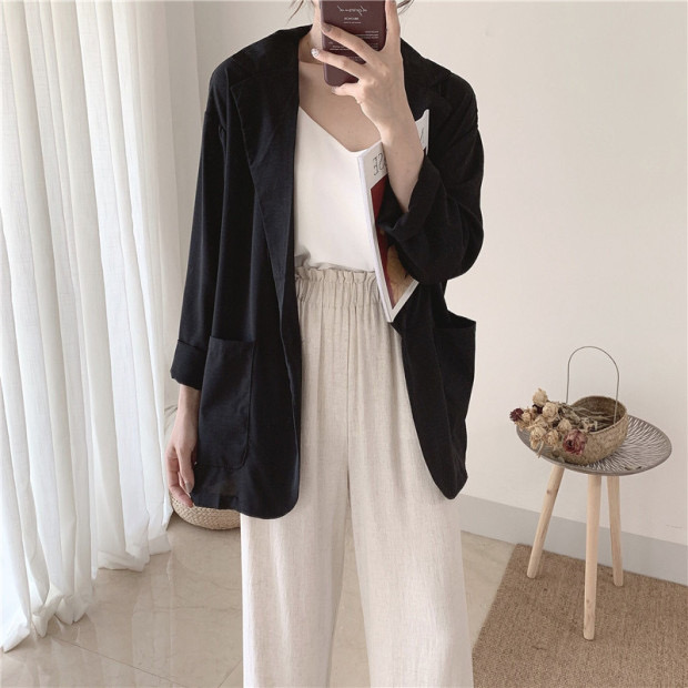 Basic blazer เสื้อคลุมเบลเซอร์ทรงสูท