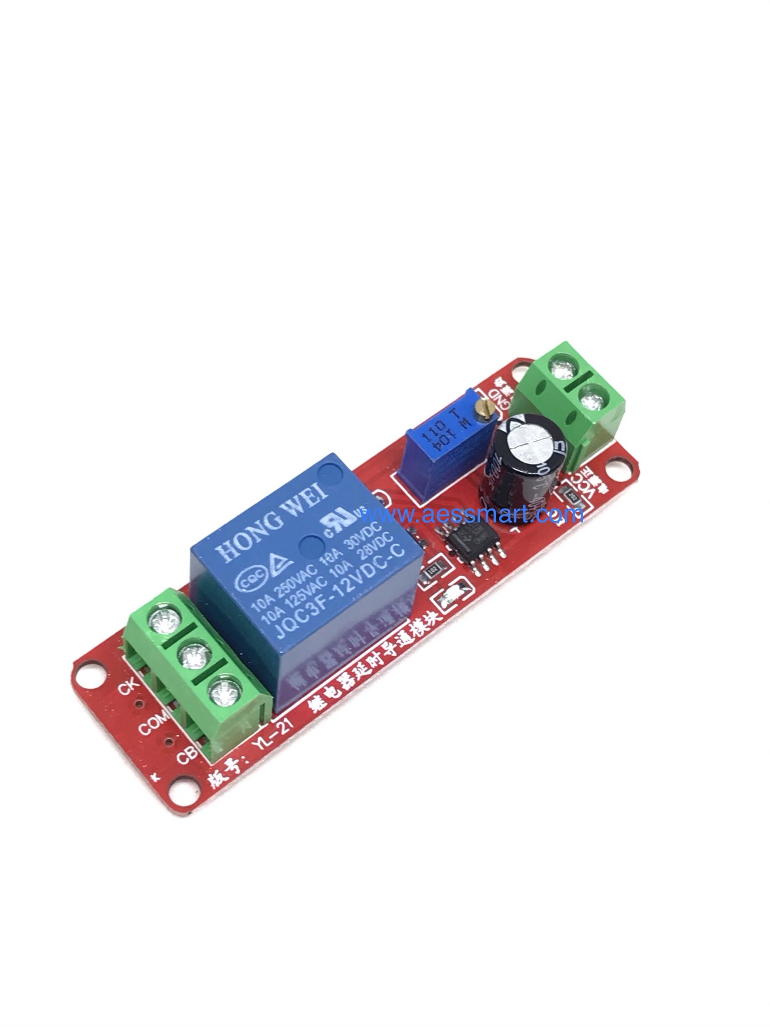 รีเลย์ หน่วงเวลา เปิด 12V Delay Relay Module Time Delay Switch Delay Timer Relay 1-10s Fixed DC 12v