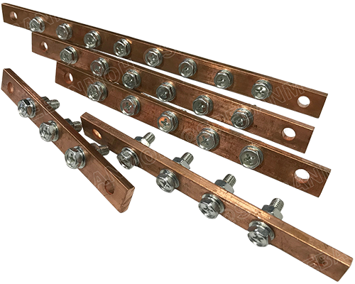 [ 1 ชิ้น ] TC Copper Busbar บัสบาร์ทองแดง น็อต M6 บาร์กราวด์ บัสบาร์ บาร์นิวทรัล บาร์นิวตรอน Neutral Bar บาร์ทองแดงสำหรับลูกถ้วยฉนวนแดง บาร์เทอร์มินอล Terminal Bar ทองแดงแท้ สำหรับงานไฟฟ้า