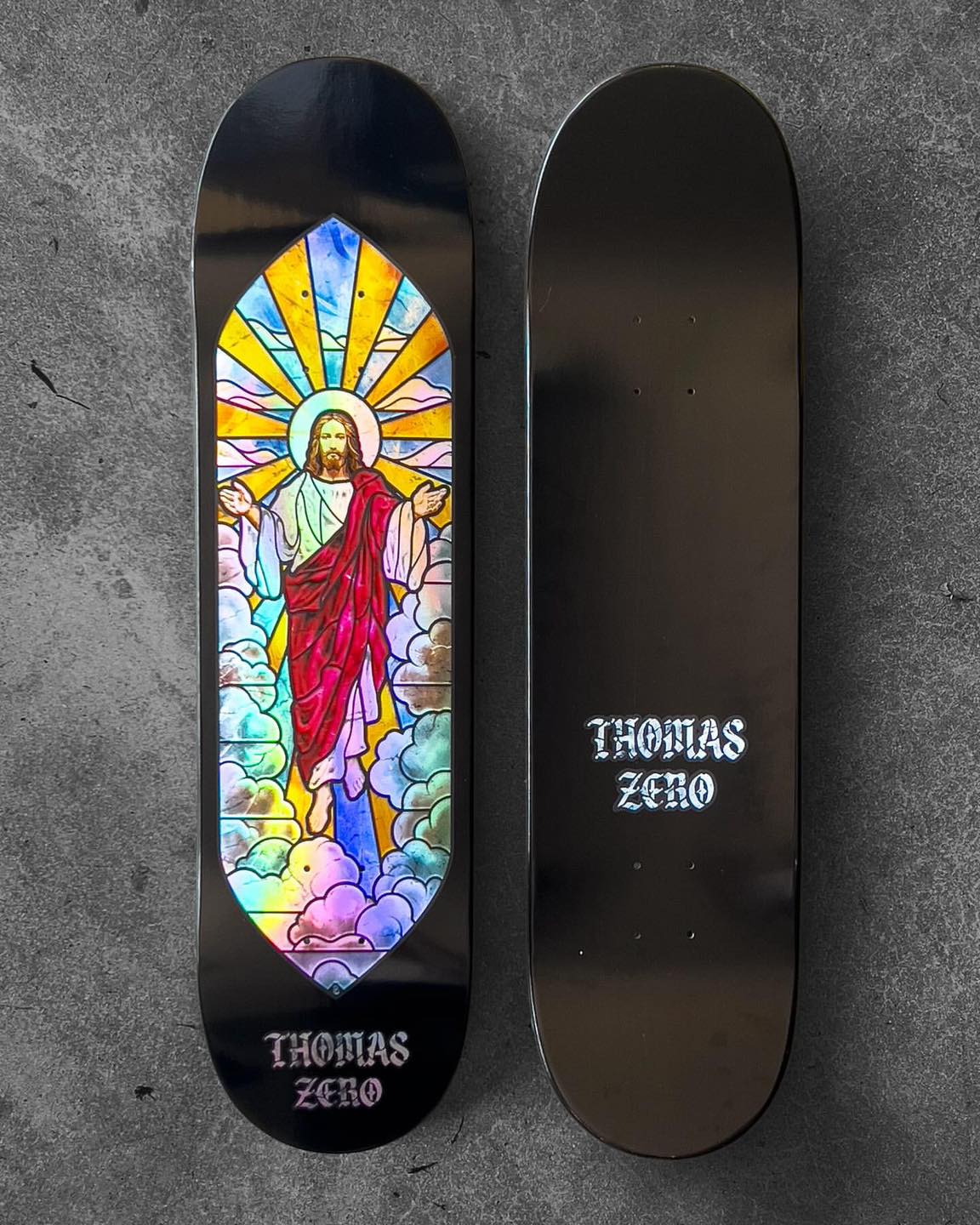 Zero Thomas Stained Glass Skateboard Deck 8.25"