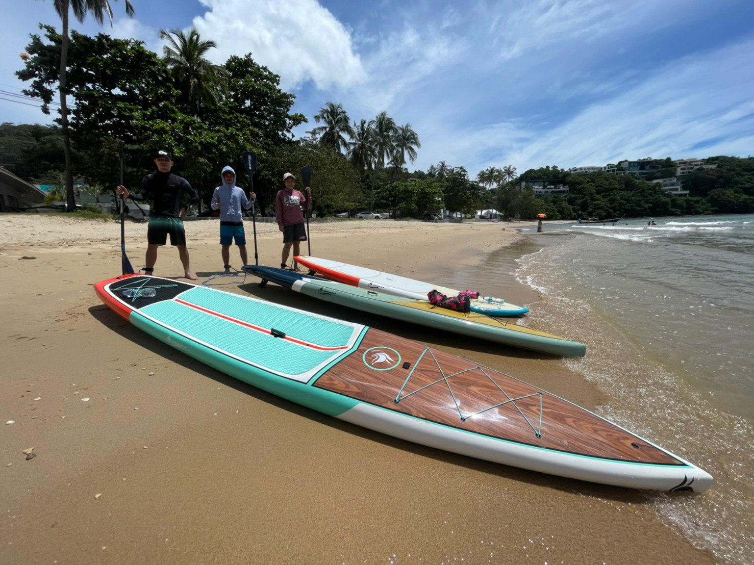 SUP แบบแข็งไฟเบอร์กล๊าส Touring 14" X 28"