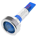 [ 2ชิ้น ] FL1P-10NJ-1 หลอดหน้าปัด แบบกระพริบ (Pilot Lamp Flash Type) สีน้ำเงิน (Blue) Ø10 mm 24V AC/DC