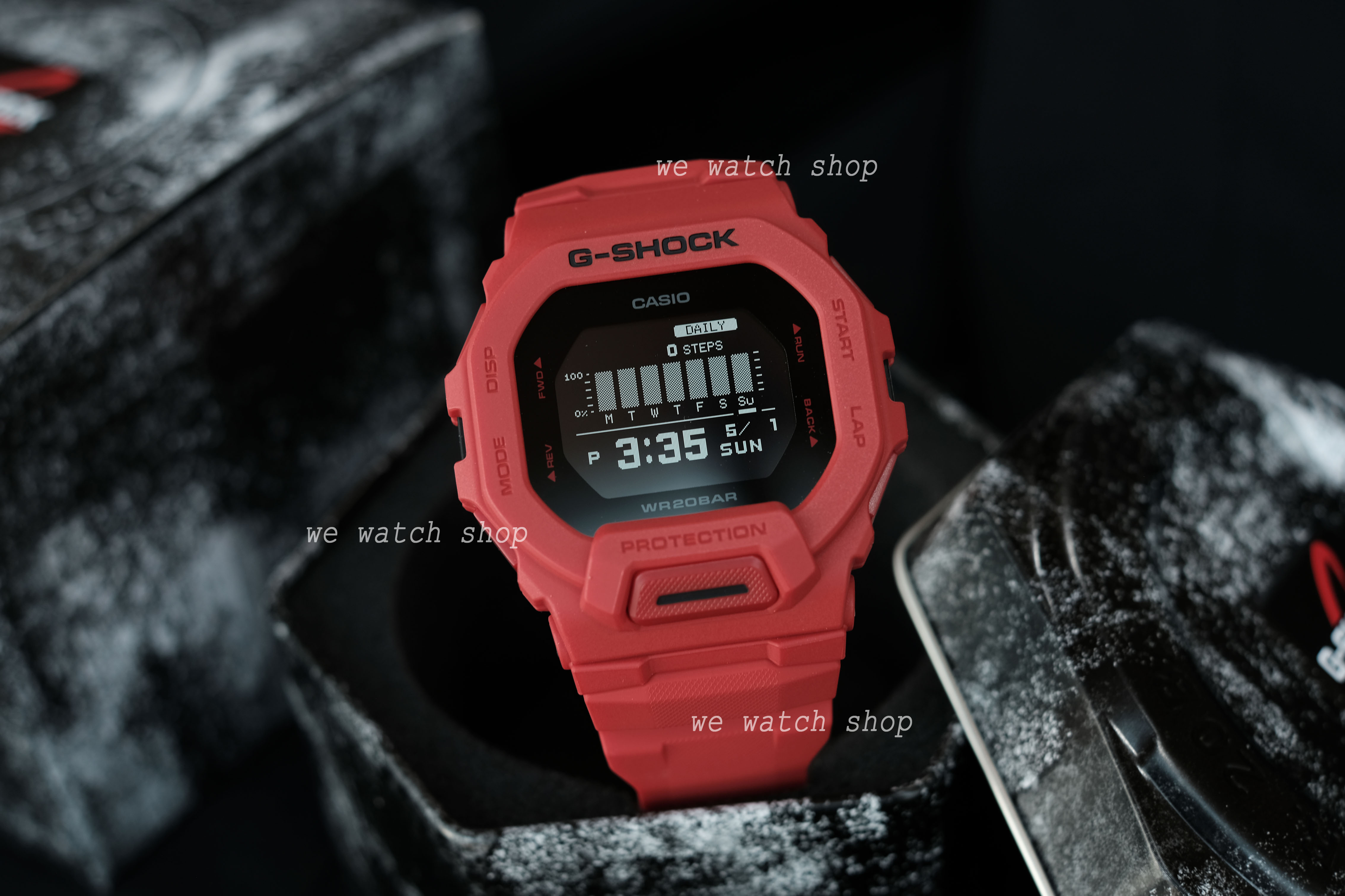 CASIO G-SHOCK รุ่น GBD-200RD-4DR สีแดง สินค้าของเเท้ รับประกันศูนย์ CMG