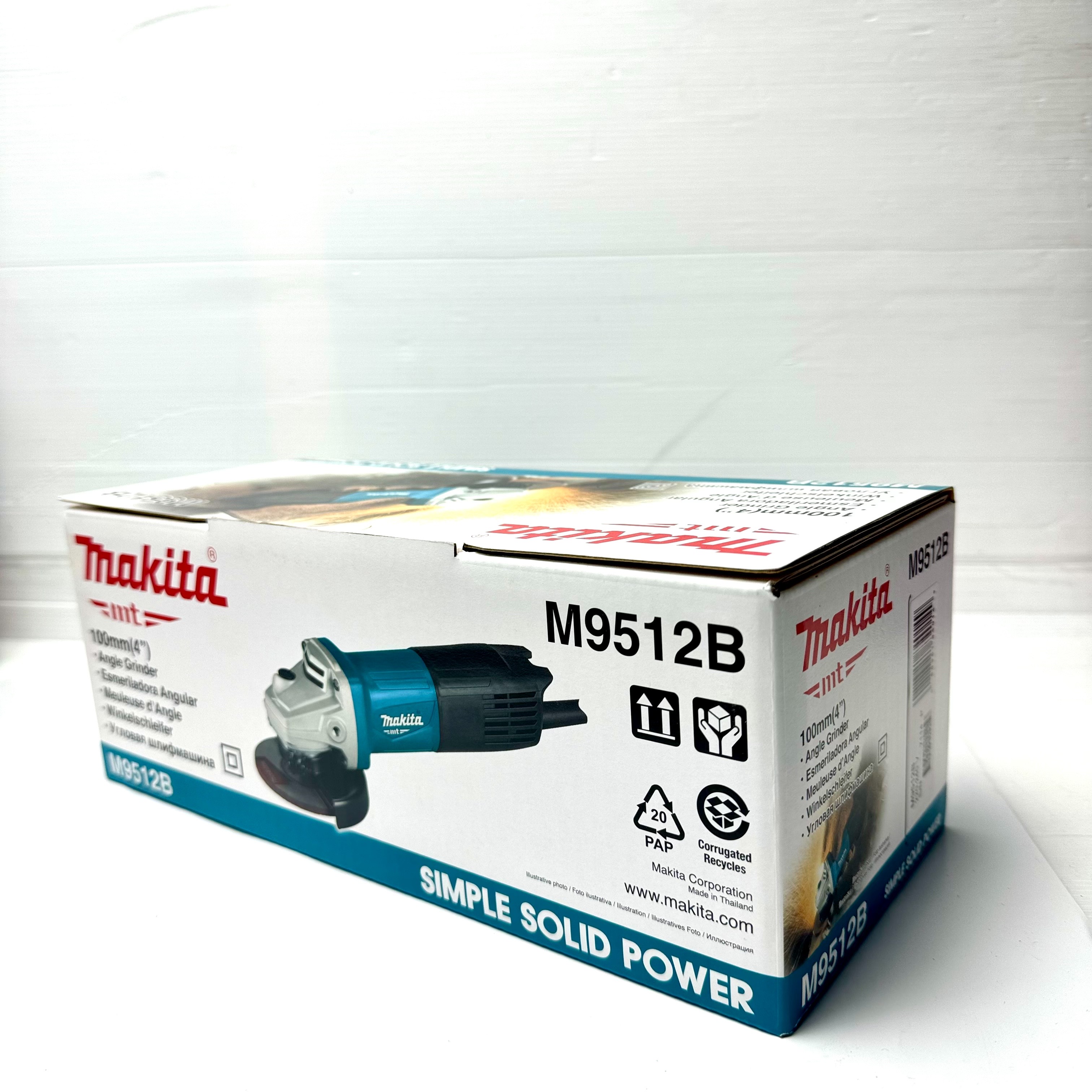MAKITA M9512B เครื่องเจียรไฟฟ้า 4นิ้ว (100 มิล) 720 วัตต์ Slim สวิตช์ท้าย รุ่นนิยม