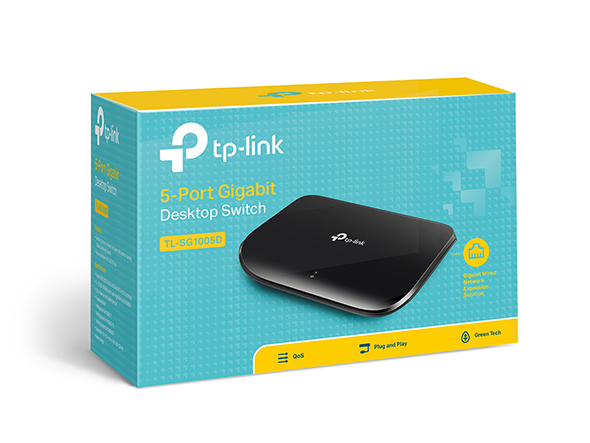 TP-Link TL-SG1005D 5-Port Gigabit Desktop Switch Limited Lifetime