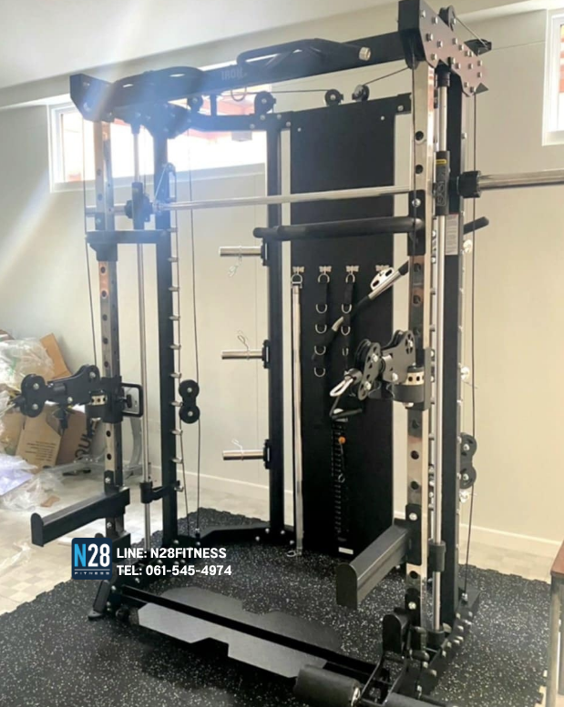 สมิทแมชชีนG15 Smith Machine Iron Smith G15 ม้านั่ง204+แผ่นน้ำหนัก50 kg