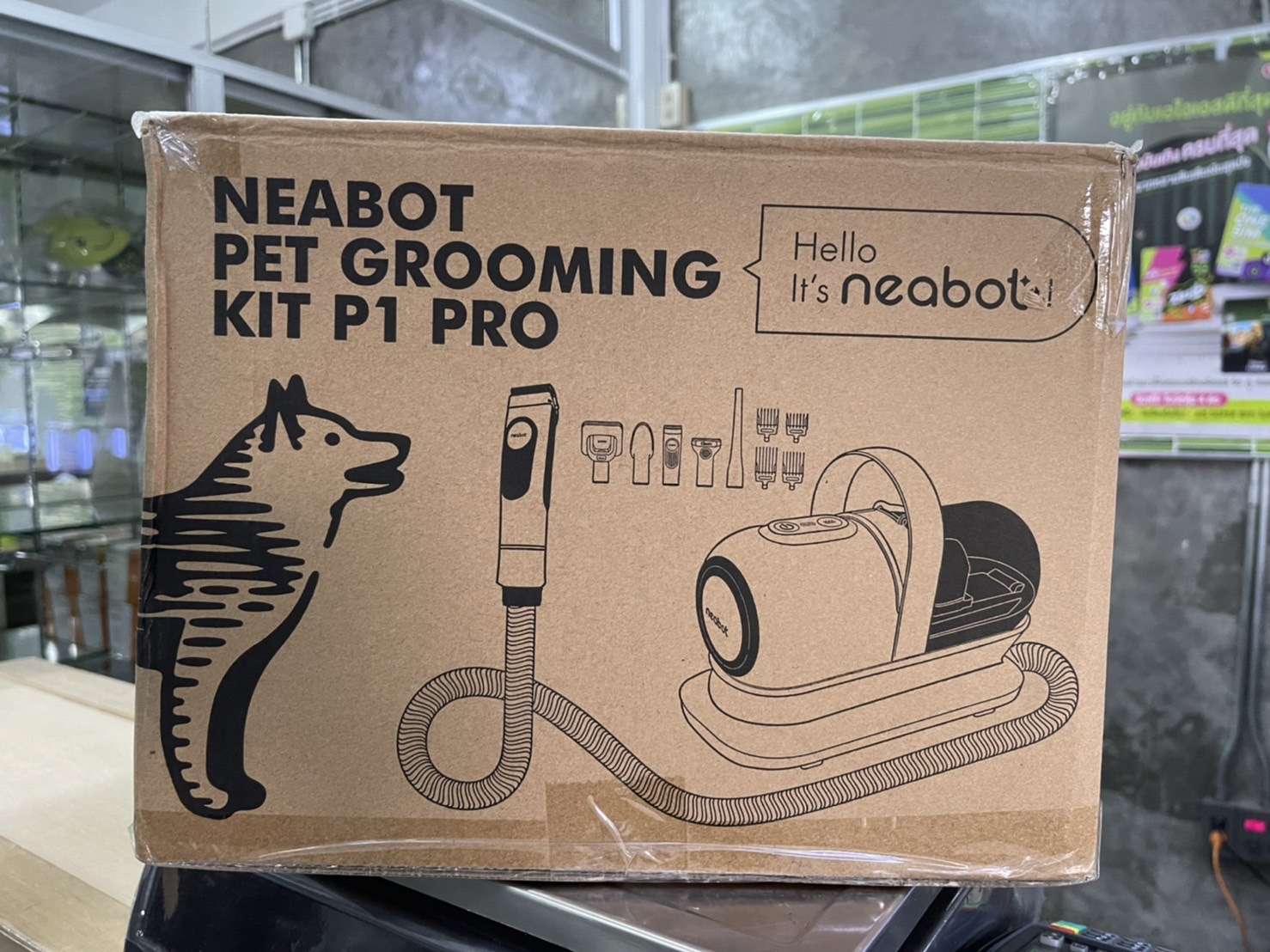 Rock Space Neabot Pet Grooming vacuum P1 Pro เครื่องแปรงขน ตัดขนและดูดขน แบบ 3 in 1 รับประกัน 1 ปี