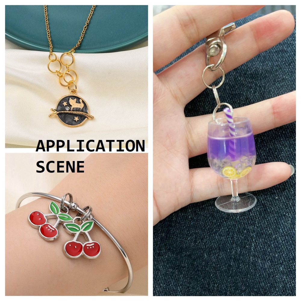 ห่วงกุญแจวงแหวนเกลียวสองชั้น สแตนเลส SS304 ขนาด 15x1.8 มม. จำนวน 50 อัน