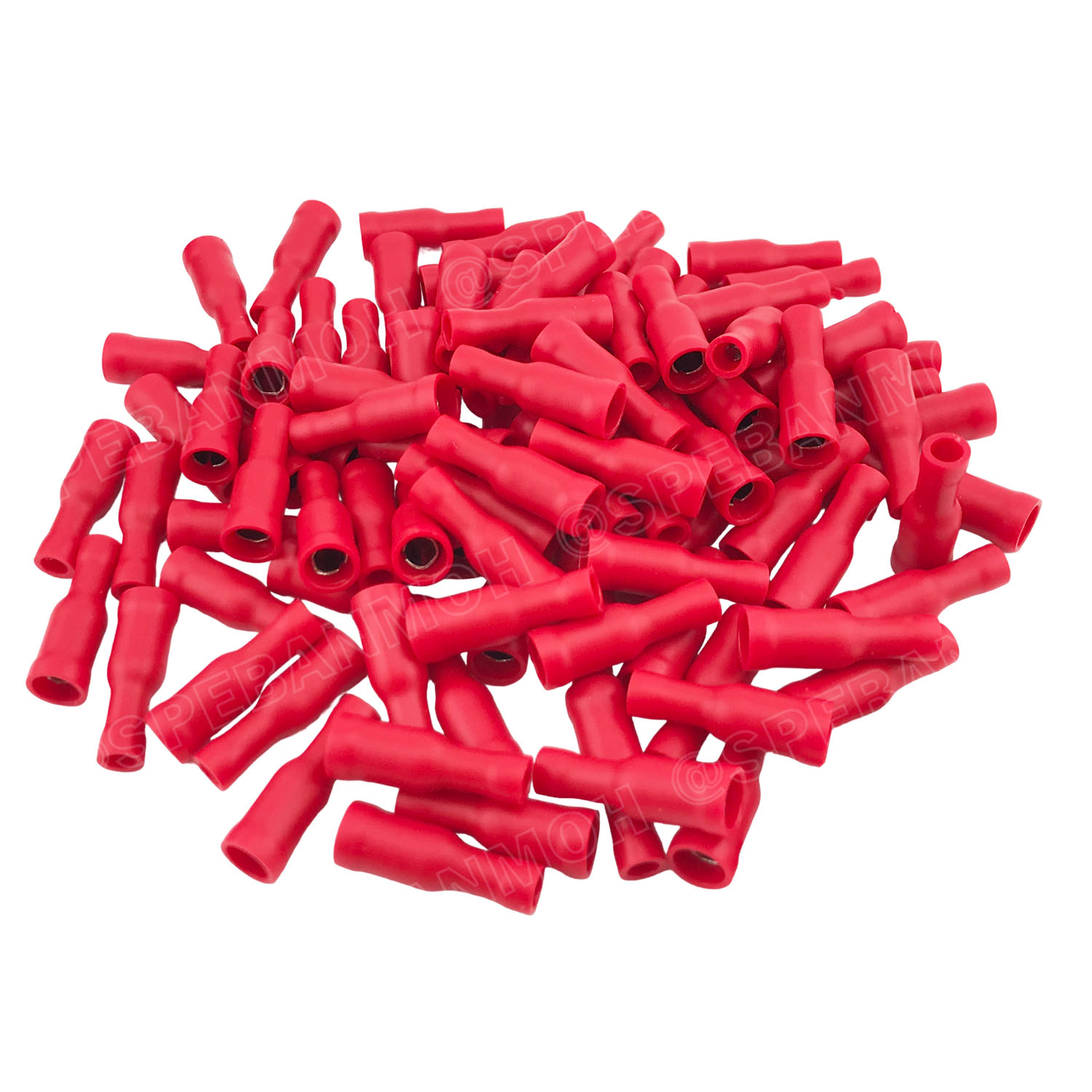 [ 100คู่/ถุง ] FRD 1 + MPD 1 หางปลาเสียบกลม ตัวผู้ + เมีย หุ้มฉนวน สำหรับสาย 0.5-1.5 mm2 22-16awg หางปลาหุ้มฉนวน Crimping Terminal หางปลาเสียบกลม ตัวผู้ Male + ตัวเมีย Female เทอร์มินอลต่อสาย ขั้วต่อสายไฟ Insulated Terminal ตัวต่อสาย หุ้มฉนวน ข้อต่อสายแบบ