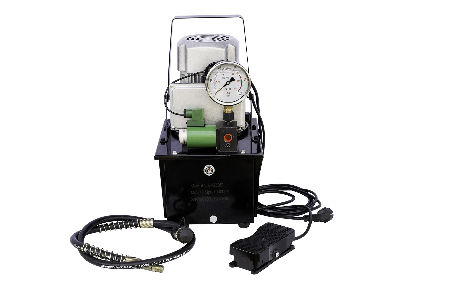 ปั๊มไฮดรอลิคแบบไฟฟ้า(Single-acting)ขนาด700bar/10000psi