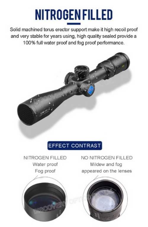 Discovery VT-T 4-16X50 SFVF FFP free scope cam mount hunting rifle scopes เส้นเล็งขยายตามซูม คุณภาพสูง ระยะ 8-388 เมตร