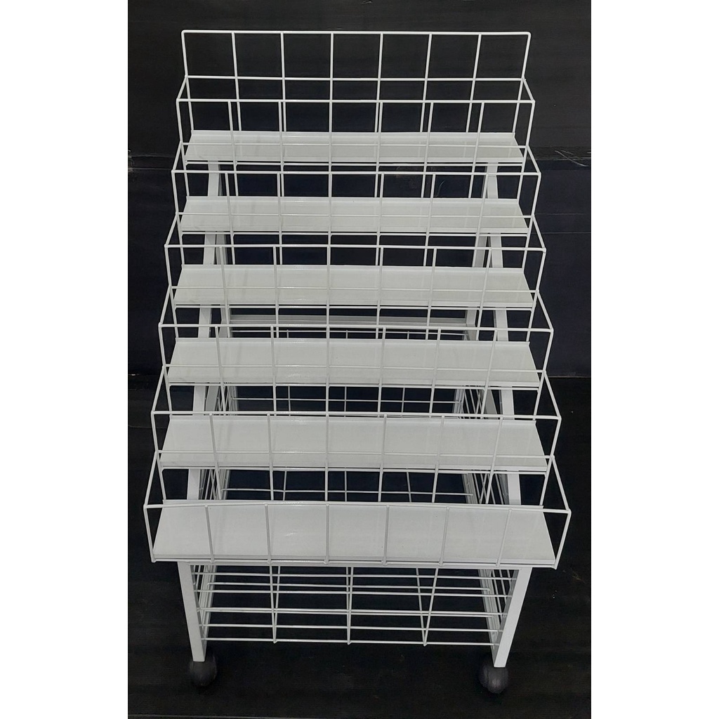 ชั้นวางขวด 6 ชั้น ขนาด 60x60x100cm. ชั้นวางขวดน้ำมัน ชั้นวางขวดน้ำอัดลม ชั้นวางขวด ชั้นวางสีสเปรย์กระป๋อง ชั้นวาง 6ขั้น