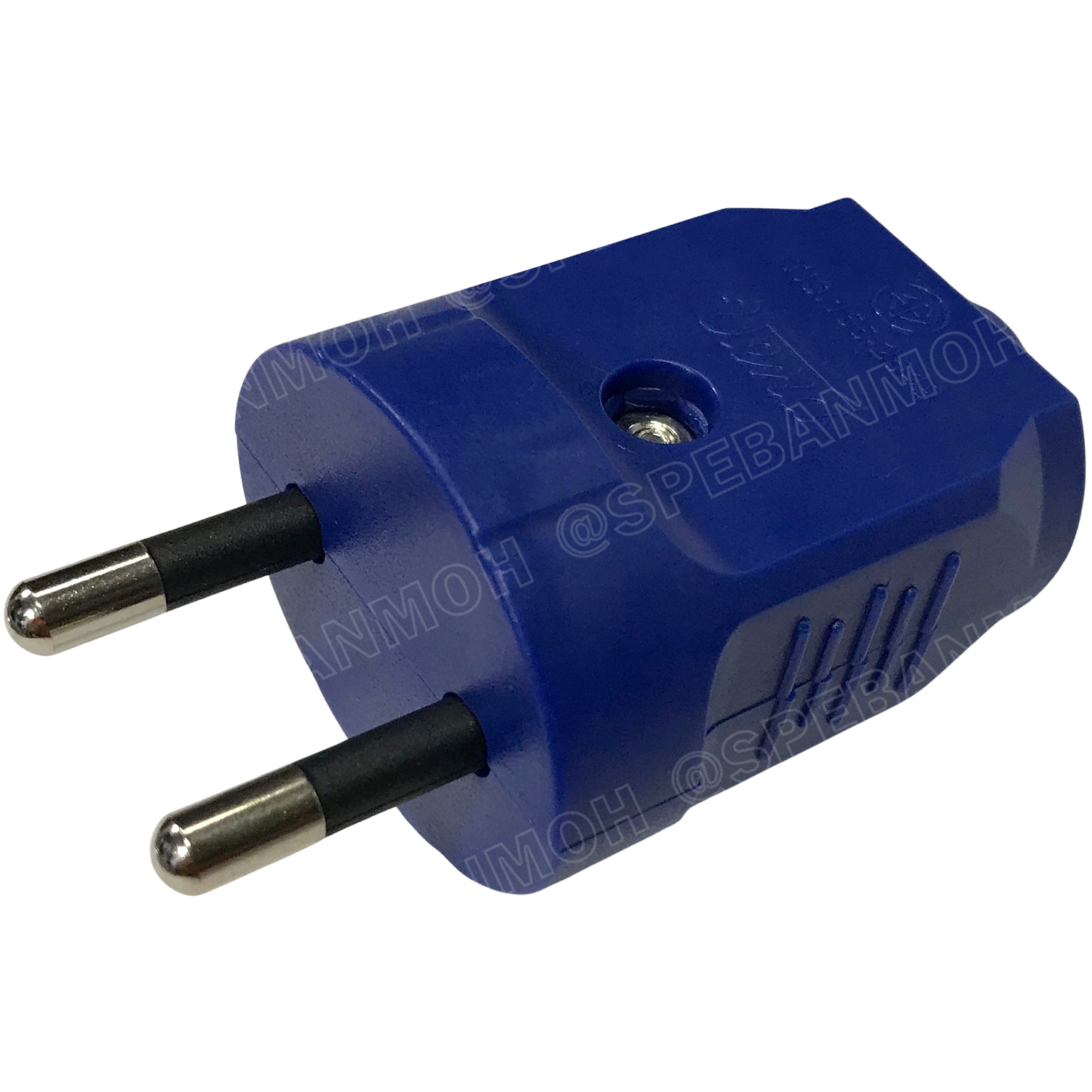 [ 1 ชิ้น ] PP1623 ปลั๊ก Vena ผู้ Male 2 ขากลม สีน้ำเงิน Blue 16A 250V AC Power Plug ปลั๊กตัวผู้ 2ขากลม มอก.166-2549 ปลั๊กวีน่า ตัวผู้ต่อสาย ปลั๊กไฟมาตรฐาน มอก. ขากลม 16A 250VAC หัวปลั๊กไฟ AC Plug ปลั๊กเสียบ วีนา ปลั๊กเสียบขากลม P-Series TIS 166-2549