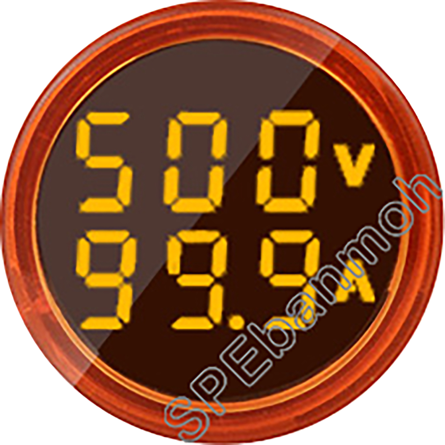 [ 1ชิ้น ] AD16-22DVA ไฟล็อตแลมป์ วีดแรงดัน กระแส AC หลอดวัด V A 22mm หน้ากลม 0-100A 50-500VAC หลอดหน้าตู้คอนโทรล 22มิล พร้อม CT LED Indicator lamp หลอดไฟ Pilot Lamp แอมป์มิเตอร์ โวลต์มิเตอร์ มิเตอร์ดิจิตอล