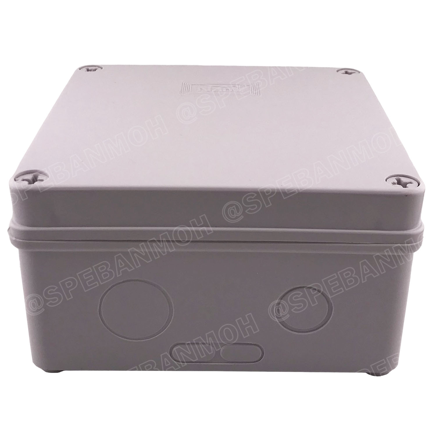 [ 1ชิ้น ] 204W-NNP Nano 6นิ้ว กล่องพักสายไฟ กันน้ำ สีขาว White Junction Box WaterProof 6นิ้ว 6x6inch กล่องกันน้ำ บล็อคพักสายไฟ พลาสติก 149x149 mm กล่องพักสายแบบเจาะรู บล็อกกันน้ำ กล่องไฟกันน้ำ Waterproof Box กล่องเก็บสายไฟ เก็บสายไฟ เก็บสาย แบบเหลี่ยม