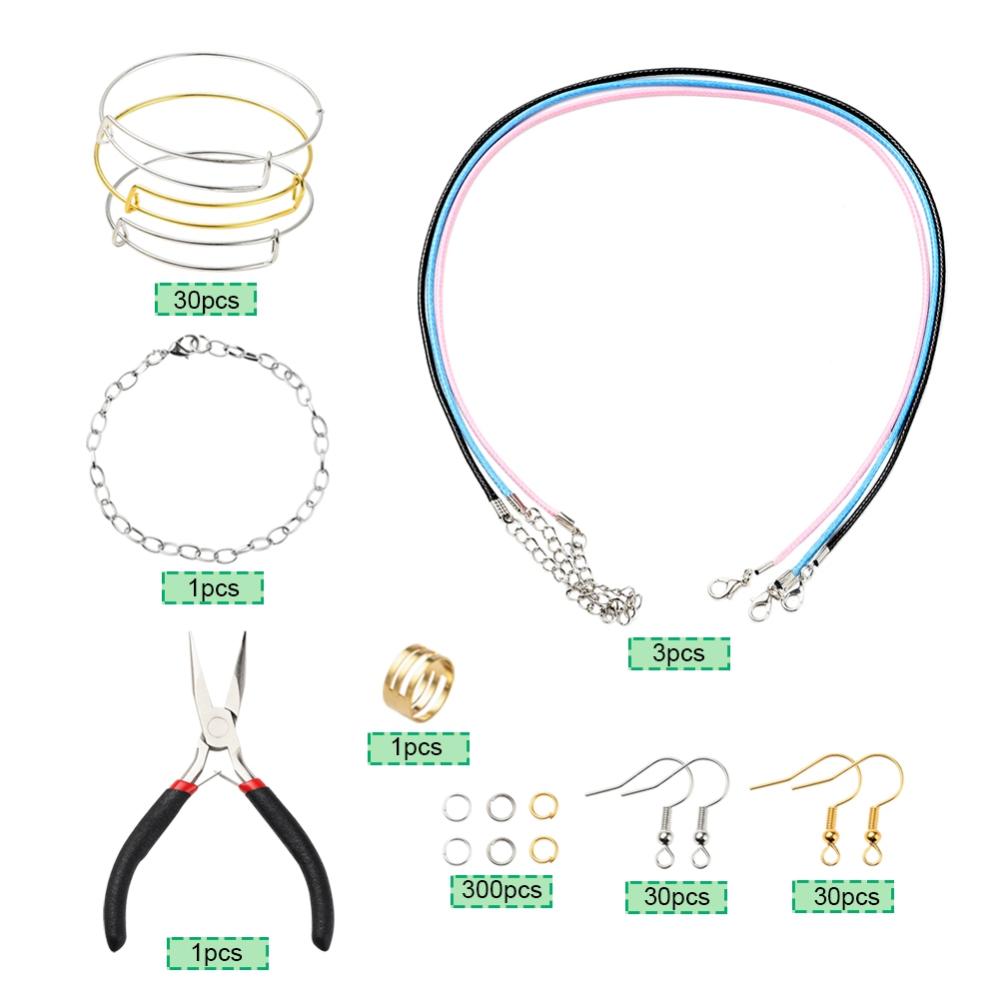 ชุดอุปกรณ์ DIY ครบเซต สำหรับทำสร้อยคอ สร้อยข้อมือ ต่างหู
