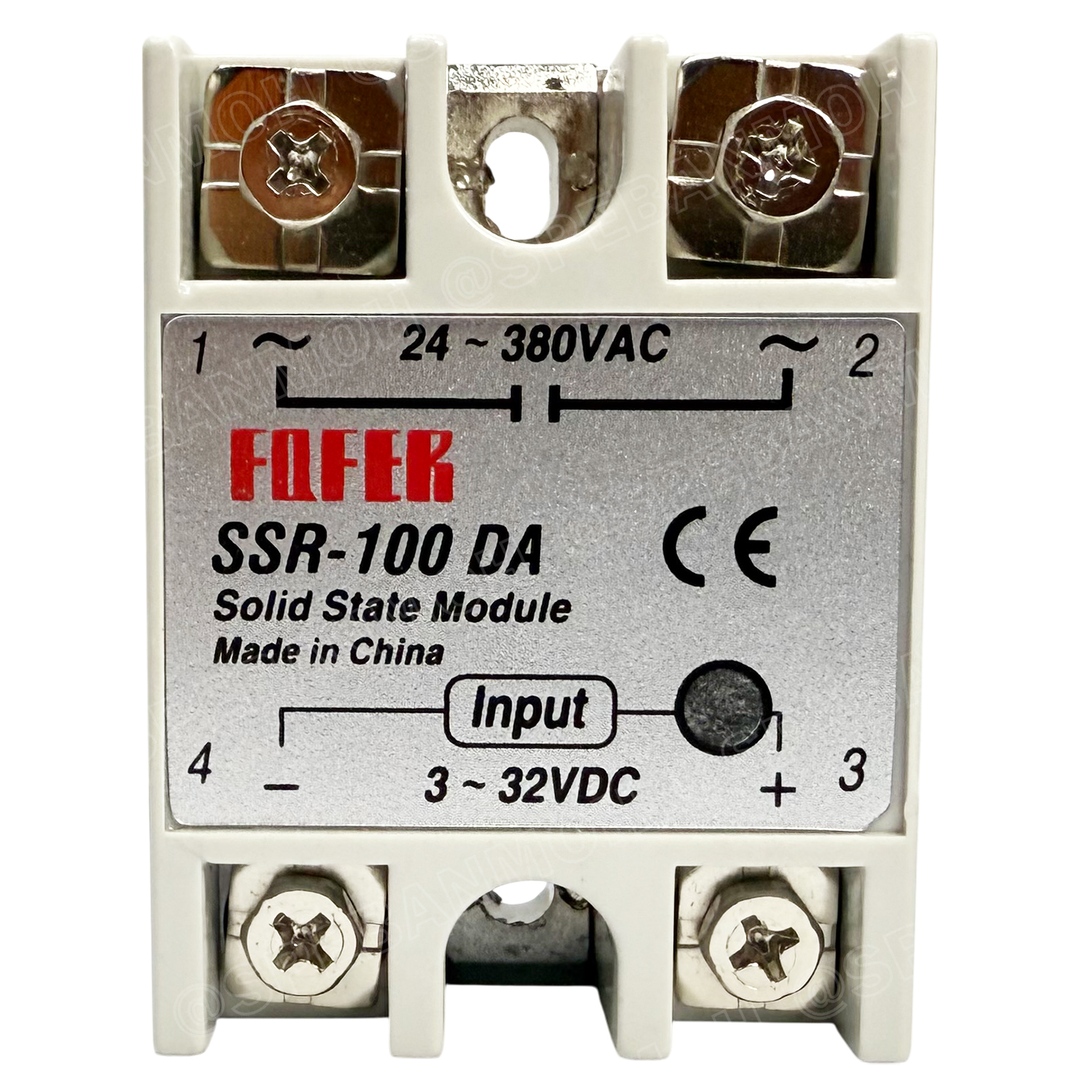 [ 1 ชิ้น ] SSR-100 DA โซลิดสเตตรีเลย์ 100แอมป์ Solid State Relay 100A SSR DC-AC สวิทช์กระแสสูง โมดูลตัดต่อวงจร สวิทช์ตัดไฟด้วยไฟฟ้า รีเลย์ Single Phase Solid State Relay อุปกรณ์ตัดต่อวงจร Control Switches