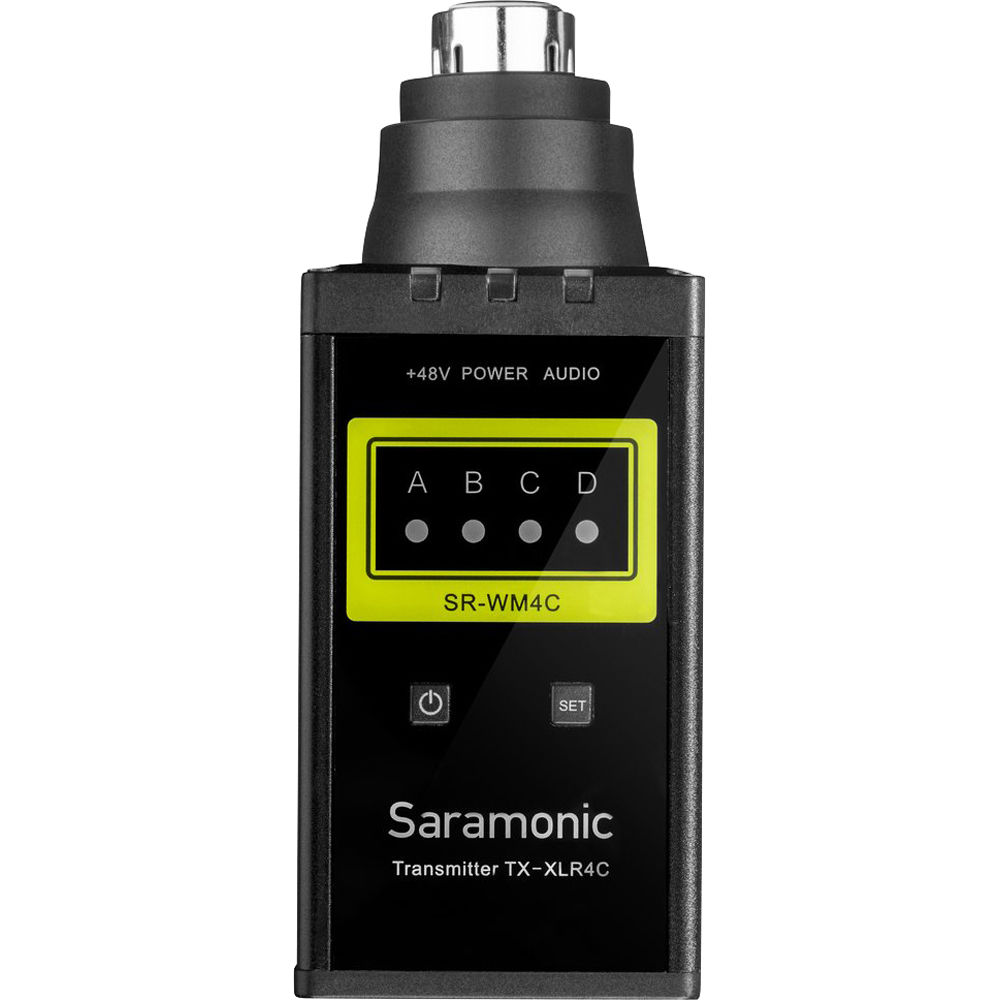 Saramonic SR-XLR4C 4 Channel VHF Wireless XLR Plug-in Microphone Transmitter for the SR-WM4C Wireless System