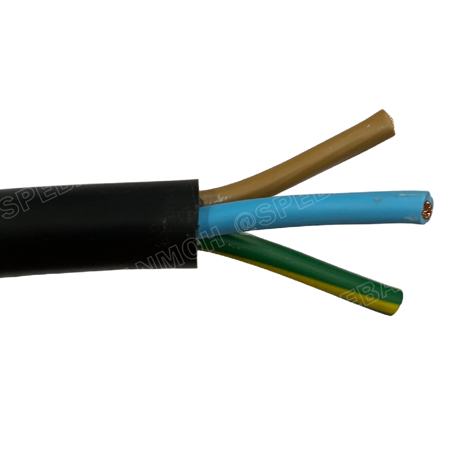 [ 1 เมตร ] VCT-G 2X4.0/4.0 สายคอนโทรลและสายอ่อน 3Gx4.0 mm2 Flexible annealed copper 2 คอร์ + กราวด์ x 4.0 sq.mm VCT 2C+GRD VCT 3คอร์ VCT 3C X 4.0 สายVCT สายไฟเมน สายไฟบ้าน สายปลั๊ก VCT AC Power Cable สายพาวเวอร์ สายดำ VCT Cable สายไฟ วีซีที กราวด์ สายอ่อน