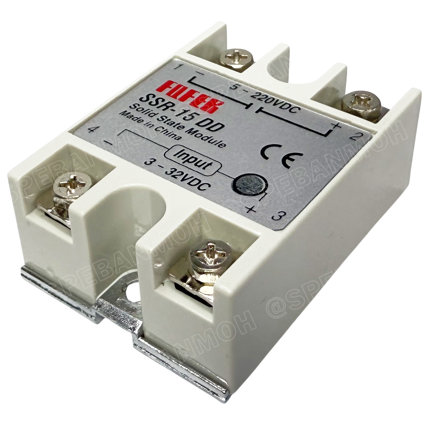 [ 1 ชิ้น ] SSR-15 DD โซลิดสเตตรีเลย์ 15แอมป์ Solid State Relay 15A SSR DC-DC สวิทช์กระแสสูง โมดูลตัดต่อวงจร สวิทช์ตัดไฟด้วยไฟฟ้า รีเลย์ Single Phase Solid State Relay อุปกรณ์ตัดต่อวงจร Control Switches