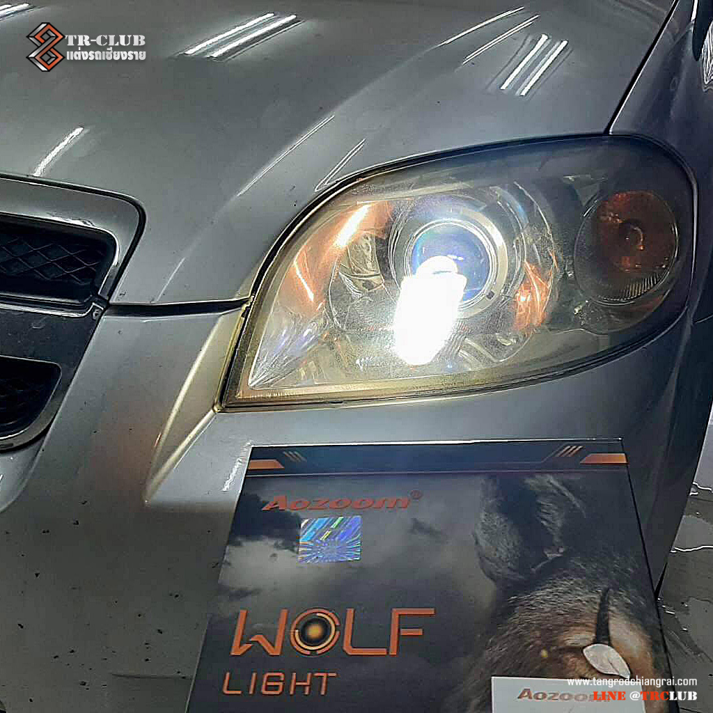 ไฟหน้าโปรเจคเตอร์ LED รุ่น WOLF LIGHT ( BI BEAM LED ) AOZOOM