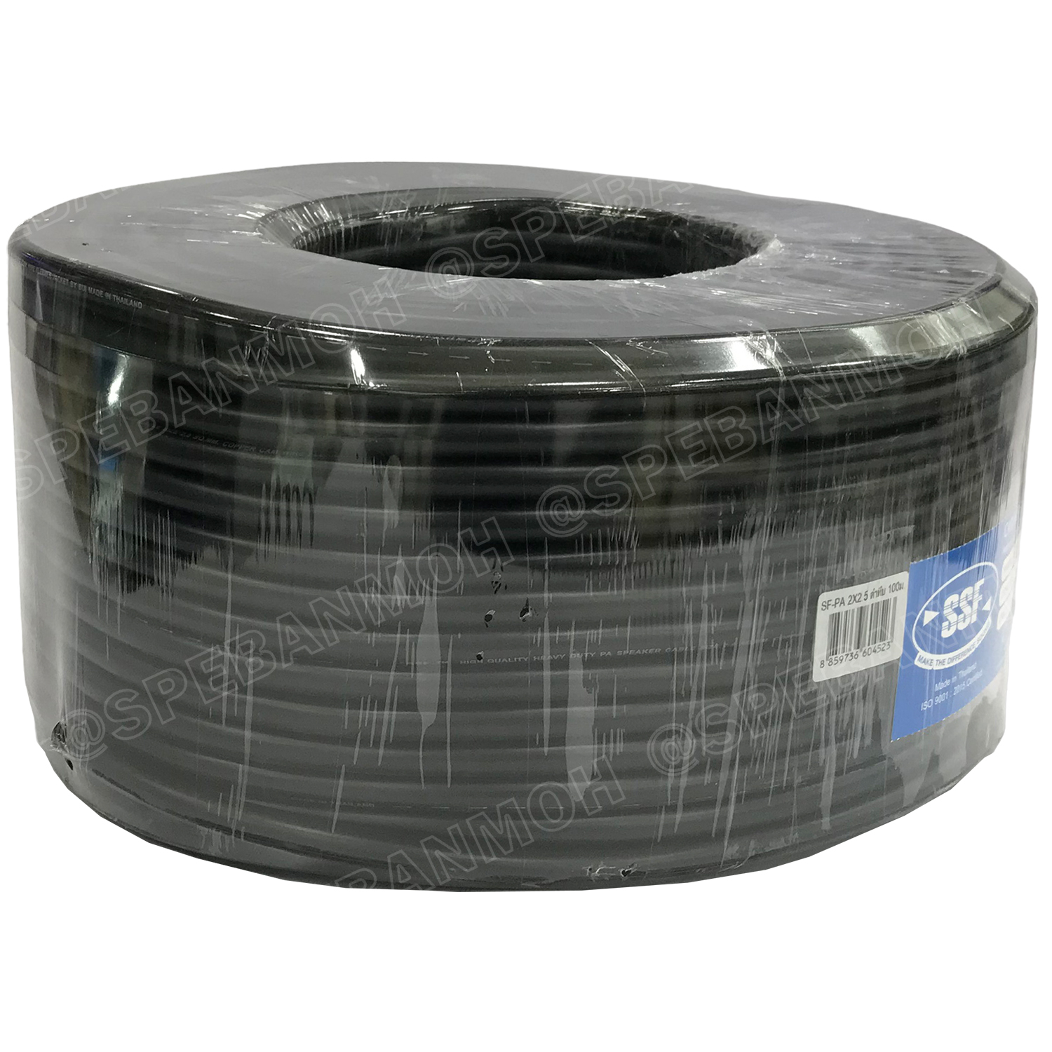 [ 100 เมตร ] สายลำโพง SSF-PA 2X2.5 ทองแดงผสม 2.5mm2 Speaker Cable 2C SSF สายPA เอสเอสเอฟ สายลำโพง PA สายไฟคู่ ทองแดงผสม สายไฟคู่ 2ไส้ สายต่อลำโพง สายสัญญาณเสียง Audio Cable สายต่อหัว สเป็คคอน สายลำโพงบ้าน ลวดทองแดง CCAM ลวดแมกนีเซียม เคลือบทองแดง