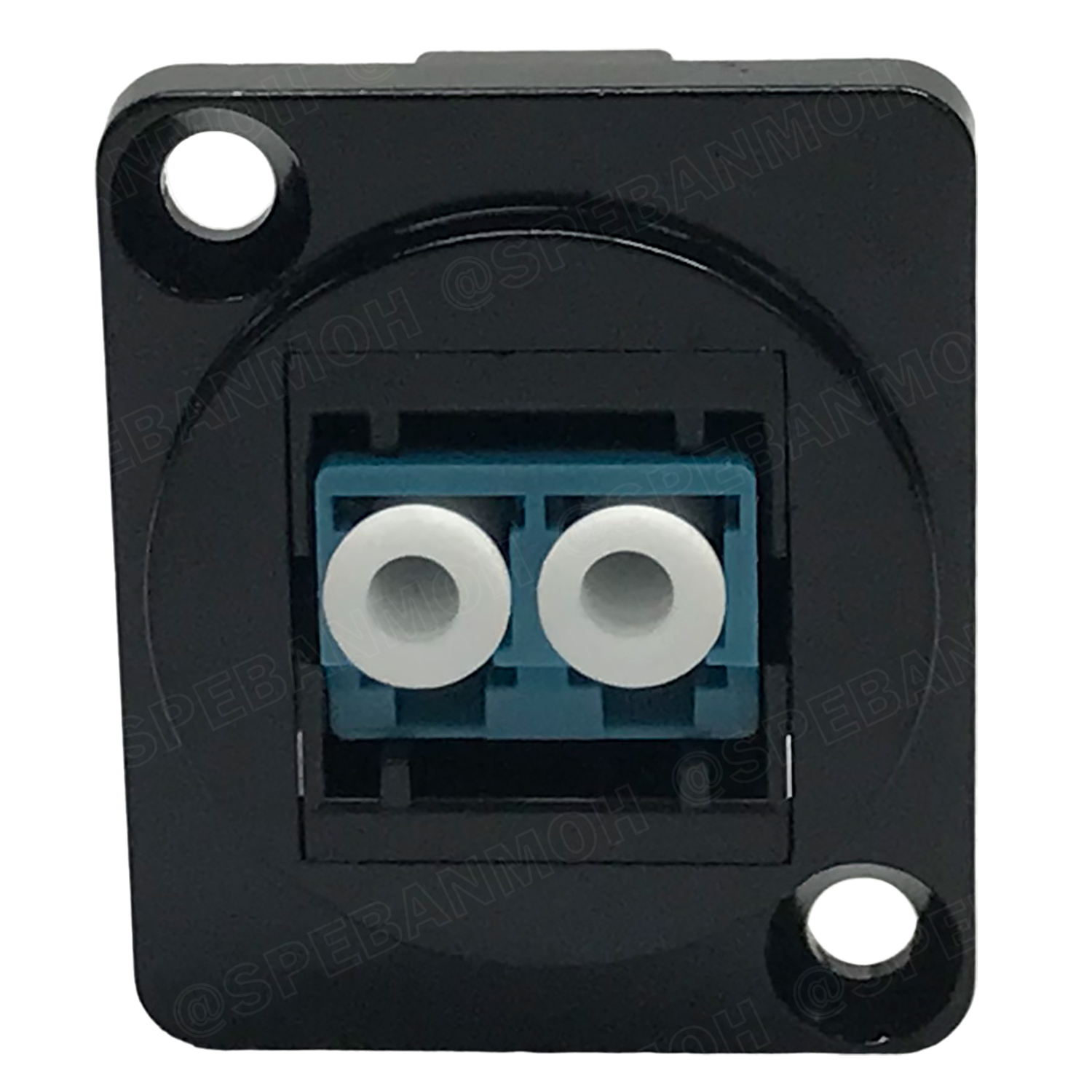 [ 1 ชิ้น ] FO-1207 Fiber Optics คอนเน็คเตอร์ต่อกลางไฟเบอร์ออฟติค LC-LC Duplex Fiber optic Adapter Fiber Optic Connector Adapter หัวไฟเบอร์ อะแดปเตอร์ไฟเบอร์ Inline Conector Fiber Optic ตัวต่อกลางสายไฟเบอร์ LC To LC