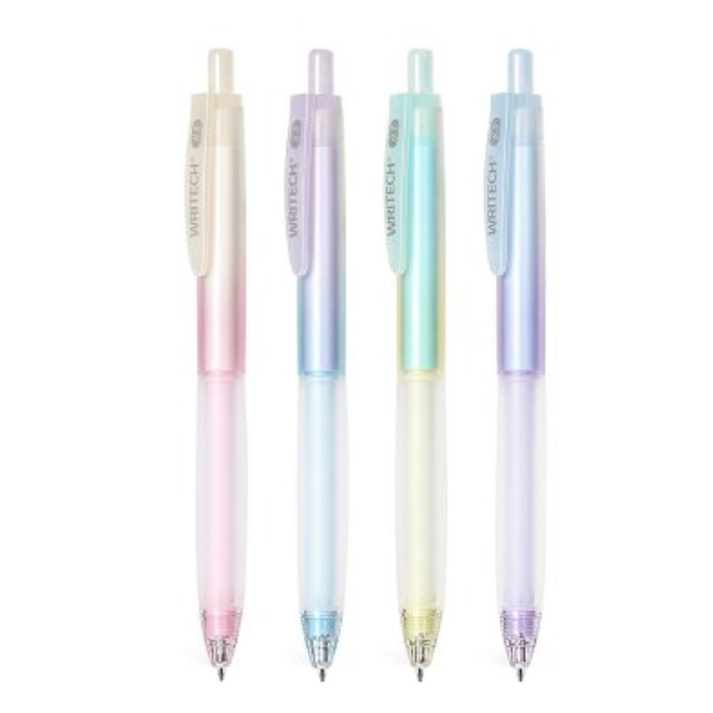 ปากกาเจล WRITECH รุ่น Super SOFT GRIP W-0178 ยางจับนุ่มพิเศษ หัวปากกา 0.5 มม. หมึกสีน้ำเงิน