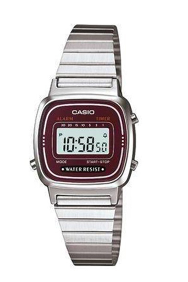 CASIO Standard รุ่น LA670WA-4DF สีเงิน เรือนเล็ก สินค้าของเเท้ รับประกันศูนย์ CMG